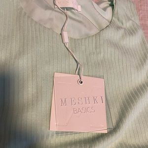 Meshki light green ribbed dress